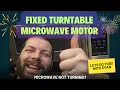 Fixed LG Profile Spacesaver Microwave Turntable Not Spinning - Easy Cheap Repair