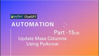 how to update mass data using PyArrow
