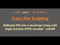 Reflected XSS into a JavaScript string with angle brackets HTML encoded - Lab