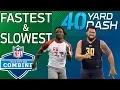Top 5 Fastest Slowest 40-Yard Dash Times Since 2008 NFL Combine Highlights