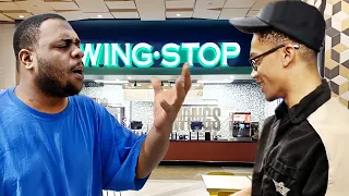 BLACK MAN RAGING AT WINGSTOP!