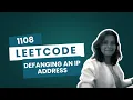 Leetcode 1108 Defanging an IP Address Easy