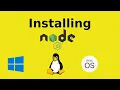 JS tutorial part 3 Getting Node js in linux and windows using NVM
