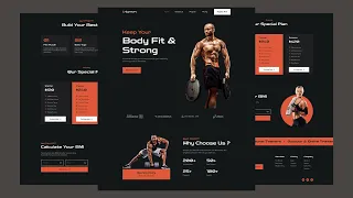 Create a Responsive Gym Website in HTML CSS and JavaScript Step-by-step Tutorial