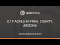 Property 14357 0 19 acres in Pinal County AZ