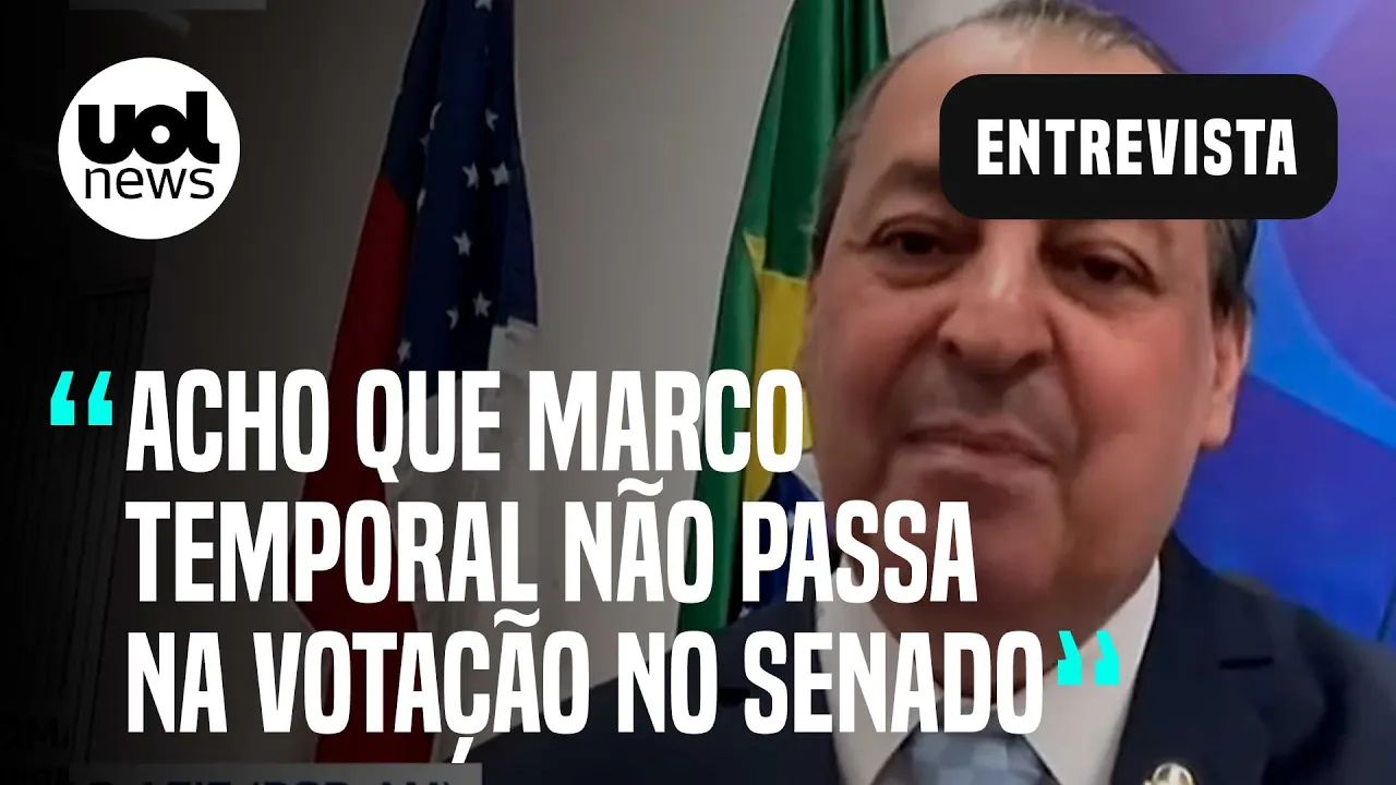 Aziz: Vou votar contra o marco temporal; discussão é ampla no Senado; creio que não vai passar