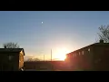 041821 1920 hrs Sun set with Moon overhead Syracuse NY