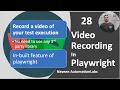 - Recording in Playwright In-built feature Playwright with java