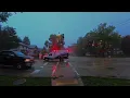 Walking in Heavy Rain & Thunderstorm ☔️🌩️ | Real Natural Sounds | 4K