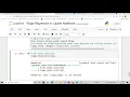 Ridge Regression in Jupyter Notebook