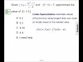 AP Calc AB Linear Approximation Q4
