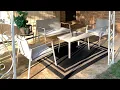 Crystal Cape 4 piece Metal Patio Set Review Home Depot Patio makeover on a budget