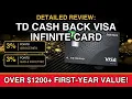 TD Cash Back Visa Infinite 2026 Review 600 Bonus