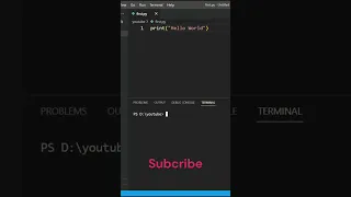Python First Program HELLO WORLD