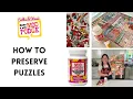 How to Preserve Puzzles with Mod Podge