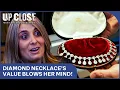 Woman STUNNED By The Value Of Her Necklace Up Close Posh Pawn S1 Ep 1