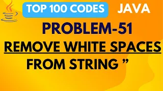 How to Remove White Spaces in Java