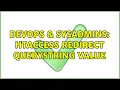 DevOps SysAdmins htaccess redirect querystring value