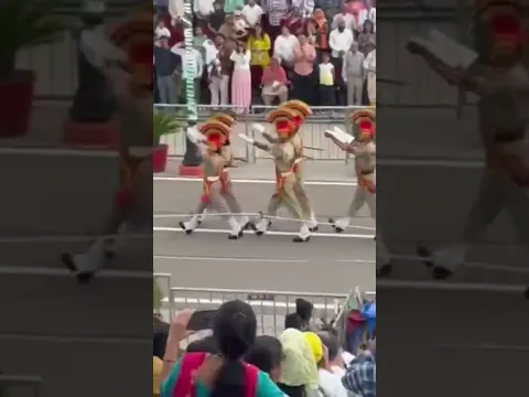 Parade At Wagah Border #parade #shorts #viral #wagahborder #youtubeshorts #viralvideo #trending #yt