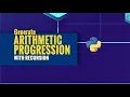 Generate Arithmetic Progression Recursively in Python Problem Solving Tutorial