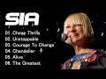 Lagu SIA Full Hits Songs Collection Album 2025 - SIA Best Songs Playlist 2025