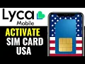 How To Activate Lyca Mobile Sim Card in USA 2025 EASY GUIDE