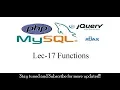 Lec-17 Functions in PHP PHP Tutorial