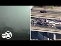 Dashcam footage captures moment of deadly Highway 99 pileup in Fresno