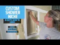 How to Build a Custom Size Shower Niche