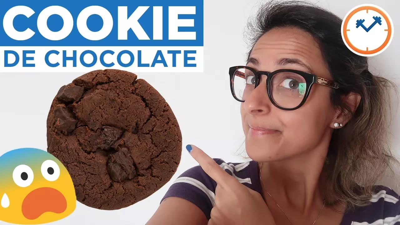 RECEITA DE COOKIE DE CHOCOLATE FIT (OU BOLACHA COM GOTAS DE CHOCOLATE) COZINHA DA DAFNE #4