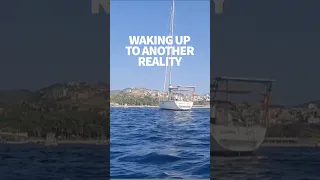 When you drop anchor at night and wake up the next day… #windedvoyage #sailing #africa #caboverde