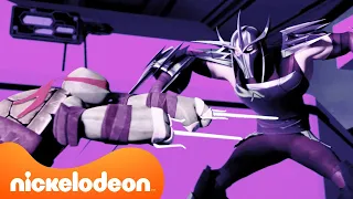 سلاحف النينجا المتحولة أفضل مشاهد القتال لسلاحف النينجا المراهقة ضد الشريدر Nickelodeon Arabia 