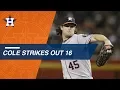 Cole K s career-high 16 in one-hit shutout