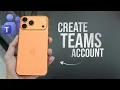 How to Create Microsoft Teams Account in iPhone guide
