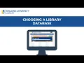 Choosing a Library Database