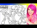 Coloring Sonic the Hedgehog Coloring Pages Sonic Shadow Silver the Hedgehog Markers