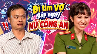 Đi tìm vợ gặp ngay NỮ CÔNG AN dễ thương chàng RUN RẨY vã mồ hôi Cát Tường cười bò ❤️ Bà Mối Hẹn Hò
