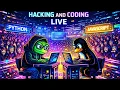 CODING AND HACKING LIVE Reverse Engineering Python JavaScript Linux