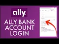 How to Sign In Ally Bank Account Online 2024 Ally Bank Login
