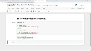 The conditional if statement Python programming 32