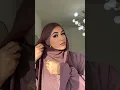 Elegant hijab style with full neck coverage