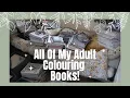All Of My Adult Colouring Book Collection Finished Pages 2024