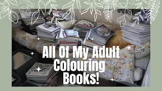 All Of My Adult Colouring Book Collection Finished Pages 2024