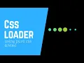 Loader with the help of html and CSS