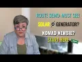 DRIVING the FLATTEST ROUTE DEMO SOLAR vs GENERATOR and RV Newbies WHERE DO YOU START NEW Sunday