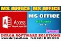 MS office Tutorial Ms Acess Basics Part-9 by Pavani