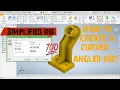 RIB COMMAND How to create a curved - angled rib