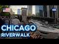 Chicago Riverwalk Walking Tour 4K Explore Downtown Chicago Along the River
