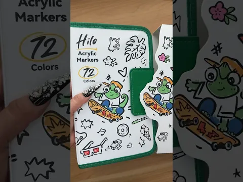 Trying out @ohuhuart_official ‘s Hilo Acrylic Markers!✨ #ohuhu #ohuhuacrylicmarkers #shorts