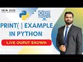 Python Print Function Explained Live Real-Time Example for Beginners